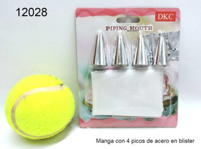 Imagen de MANGA CON 4 PICOS DE ACERO EN BLISTER 3.24